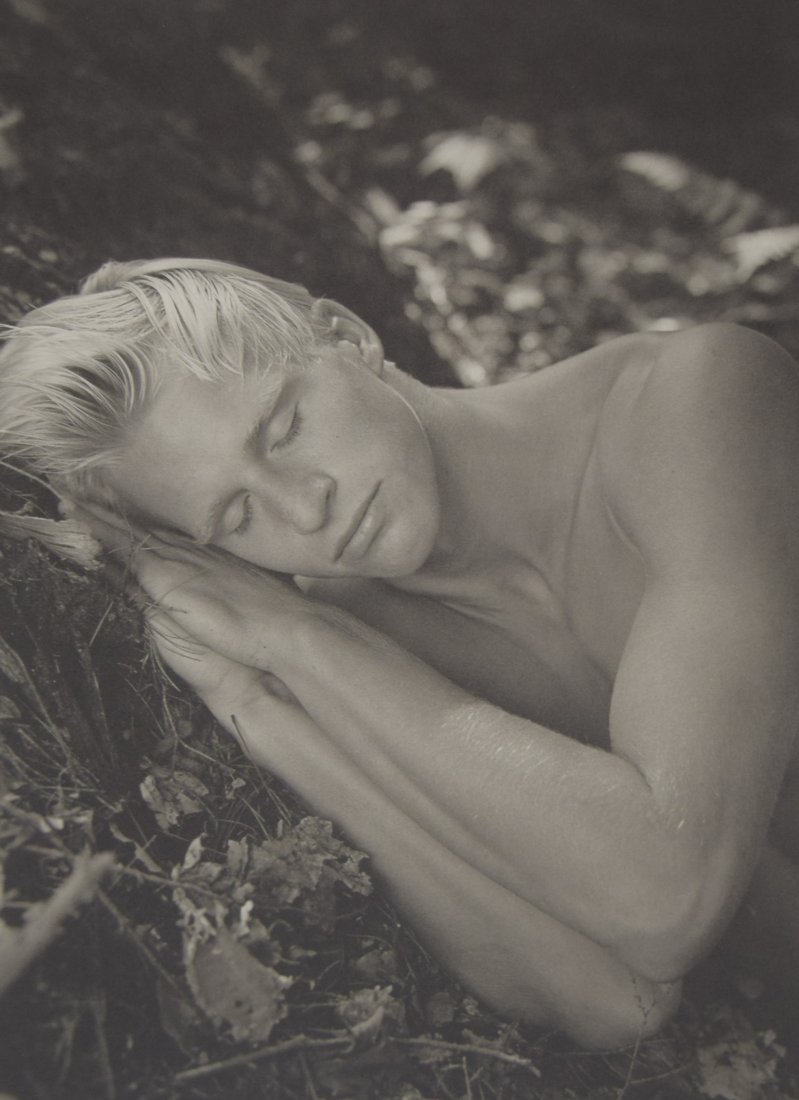Bruce Weber - Garth, Camp Longwood, 1989: BRUCE WEBER (b. 1946) Garth, Camp Longwood, 1989 Sheet-fed gravure c. 1990 Printed in United States of America 9 3/8" x 7 1/4"
