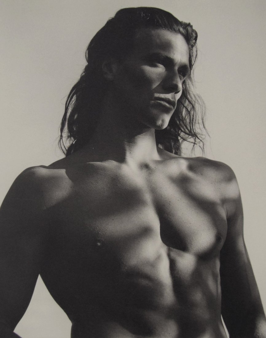 Bruce Weber - Marcello, Adirondack Park, 1989: BRUCE WEBER (b. 1946) Marcello, Adirondack Park, 1989 Sheet-fed gravure c. 1990 Printed in United States of America 9 3/8" x 7 1/4"