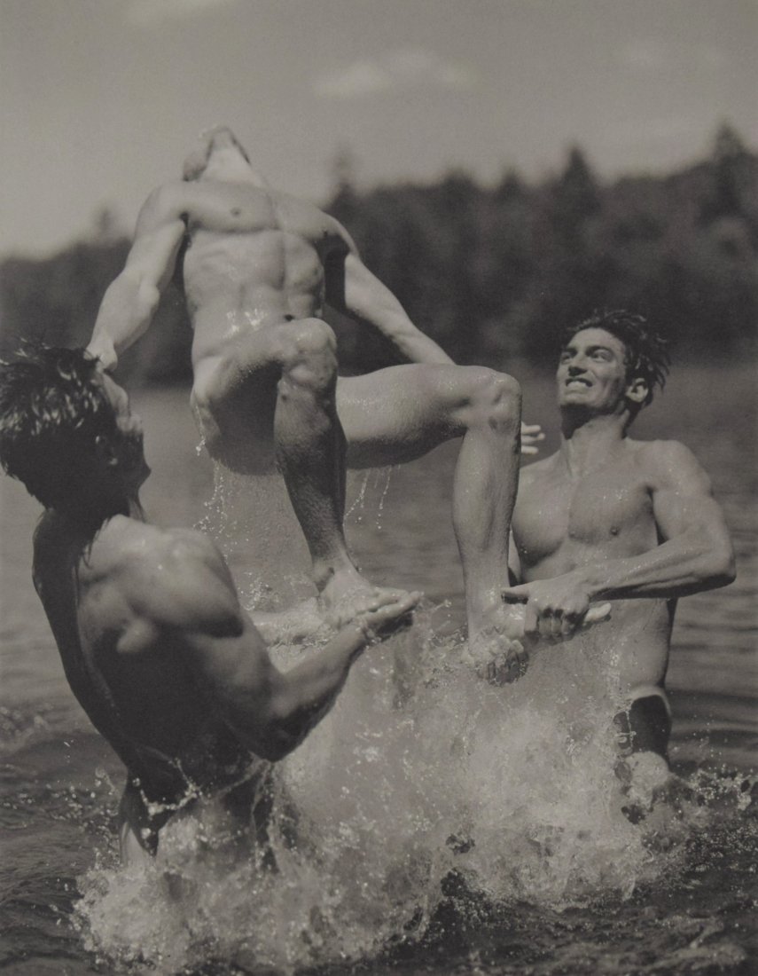 Bruce Weber - Ray, John and Eric, Bear Pond, 1990 (1 of 1)