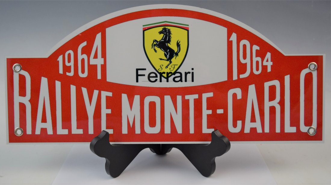 Ferrari Rallye Monte Carlo Metal Sign (1 of 1)