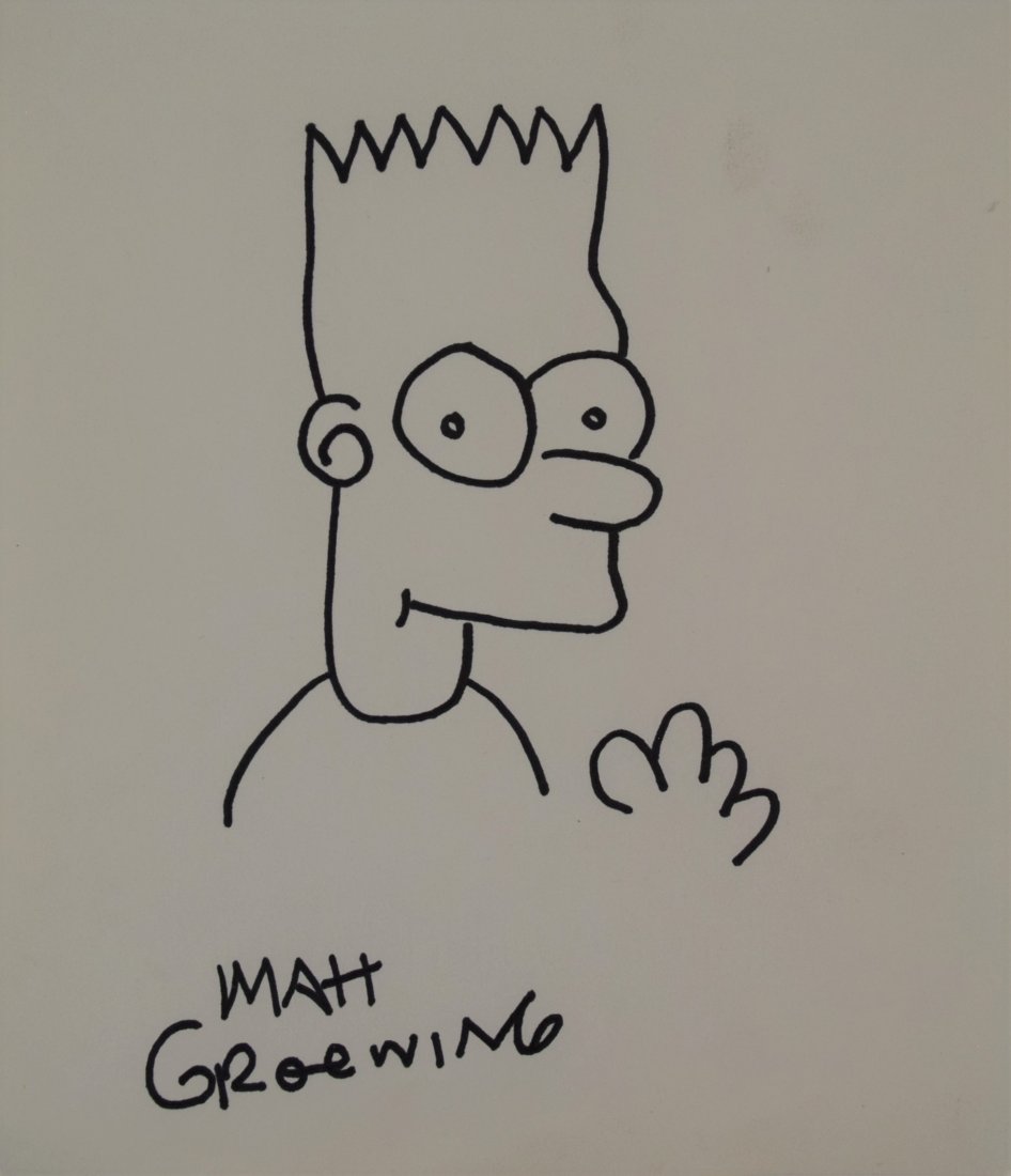 Matt Groening - Drawing (Bart Simpson) (1 of 1)