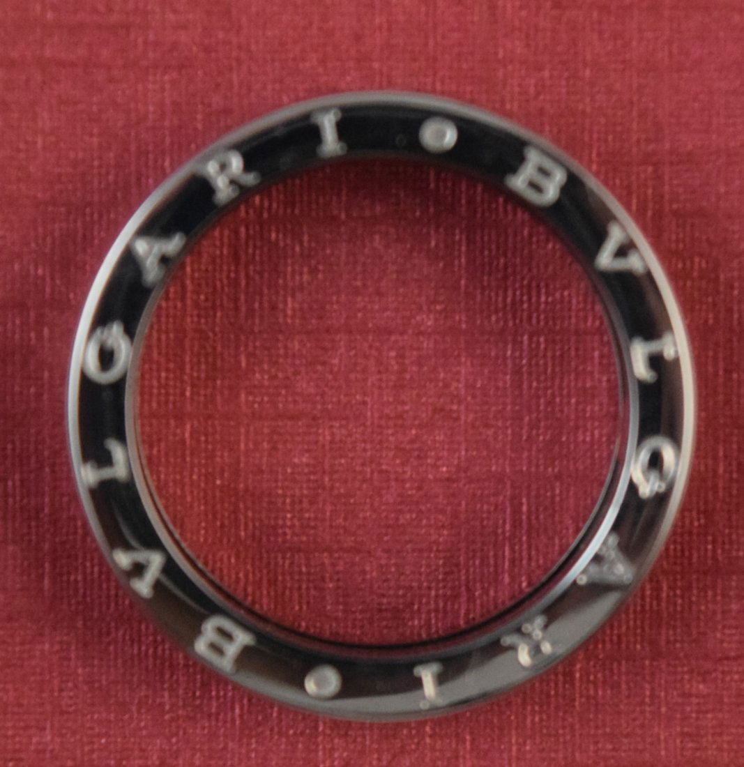 Bulgari "Save the Children" Black Ceramic B-Zero Ring (1 of 2)