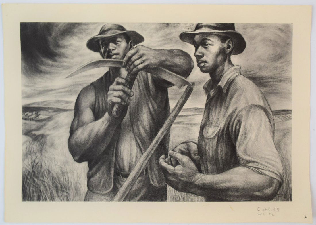 Charles White - Harvest Talk (Hand Signed) (1 of 1)