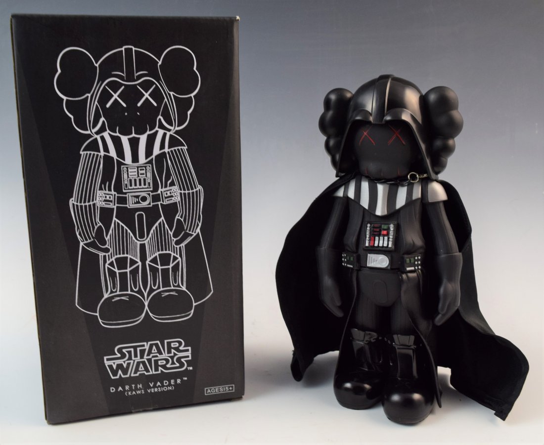 Kaws - Darth Vader Black Companion Figure (w/box) (1 of 8)