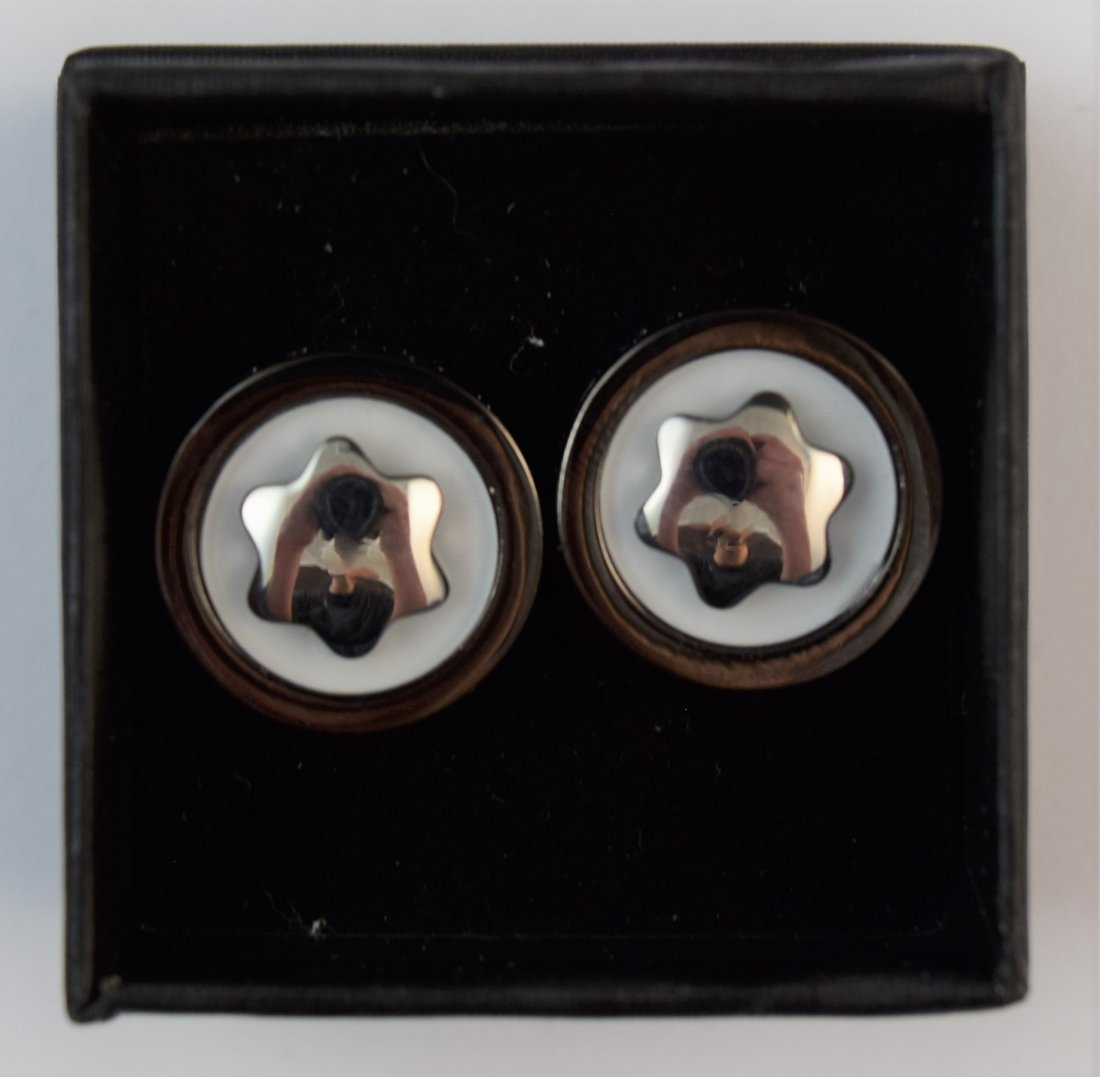 Montblanc Cufflinks w/box: MONTBLANC Cufflinks, Montblanc w/box