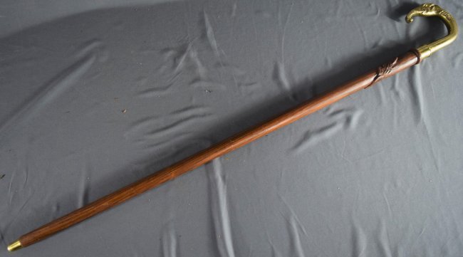 Wood Carved cane (Elephant) (1 of 3)