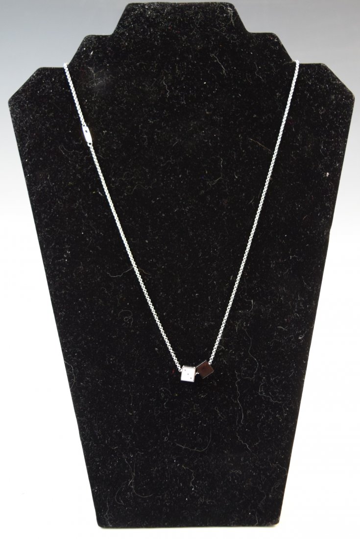 Louis Vuitton Dice Gambling Ladies Necklace: LOUIS VUITTON (PARIS) Necklace, Louis Vuitton with box and booklet