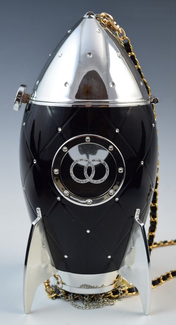 Black Lucite Evening Rocket Ship Bag (1 of 4)