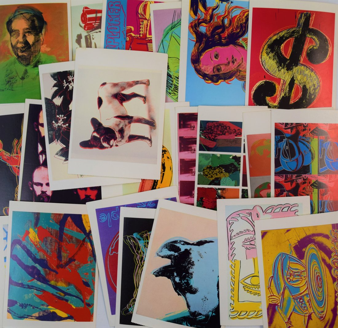Lot of 22 Andy Warhol Estate Postcards (1989) (1 of 5)