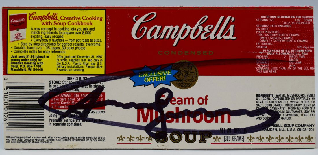 Andy Warhol - Campbells Soup Label (Signed) (1 of 4)