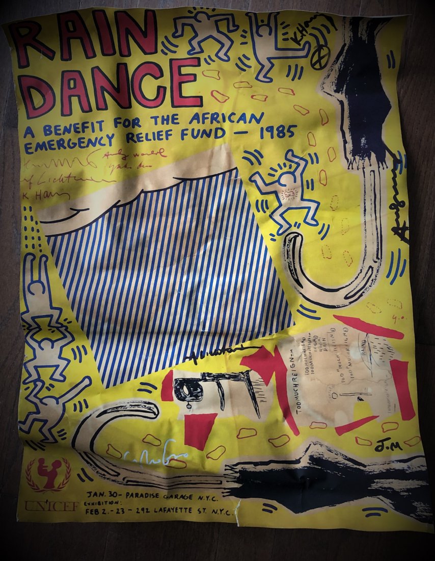 A Rain Dance Poster (w/ 5 possible hand signatures) (1 of 6)