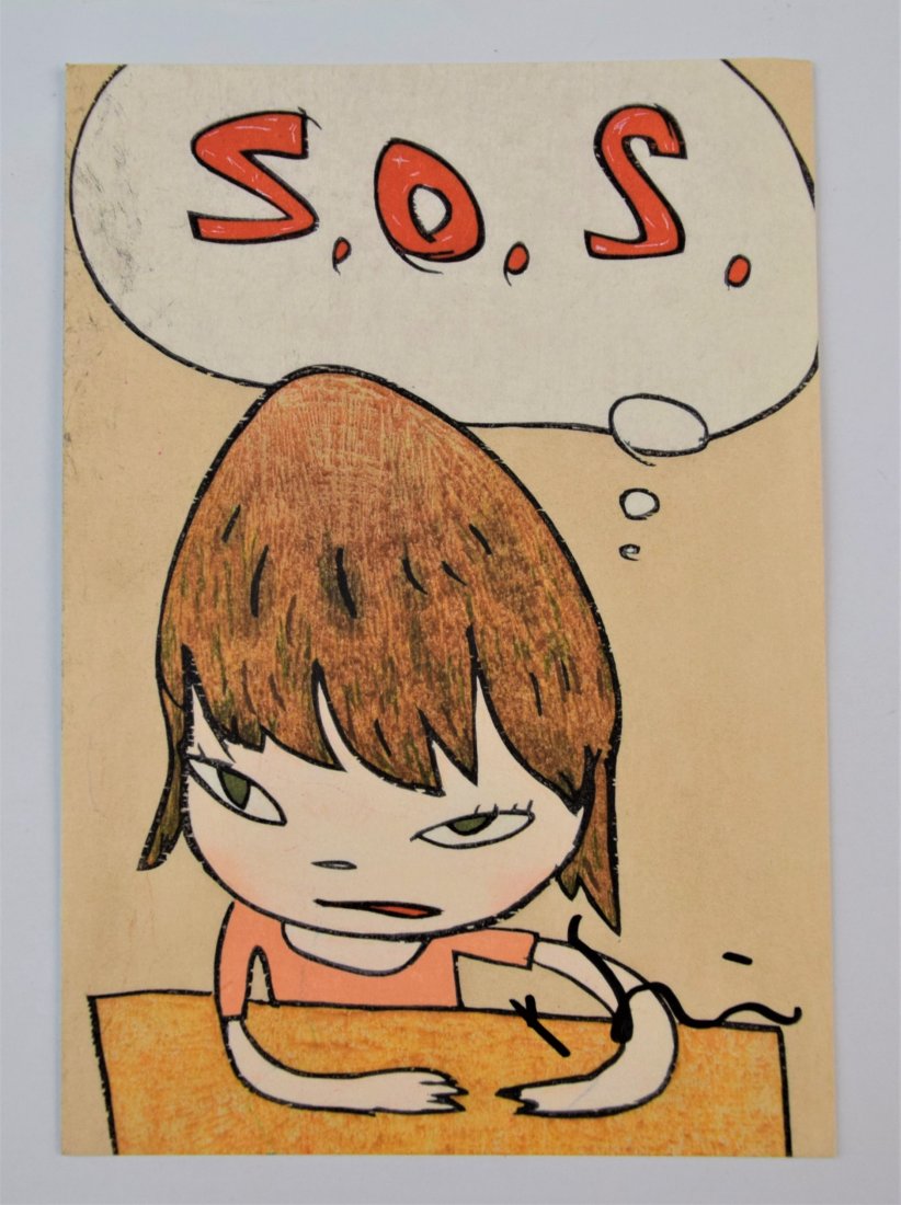 Yoshitomo Nara - S.O.S. (Hand Signed) (1 of 2)