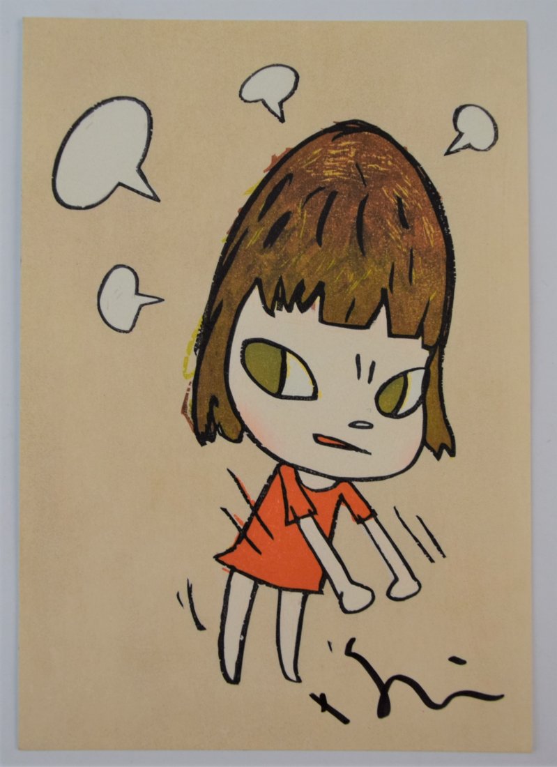 Yoshitomo Nara - 1-2-3-4 Pissed Off (Hand Signed) (1 of 2)