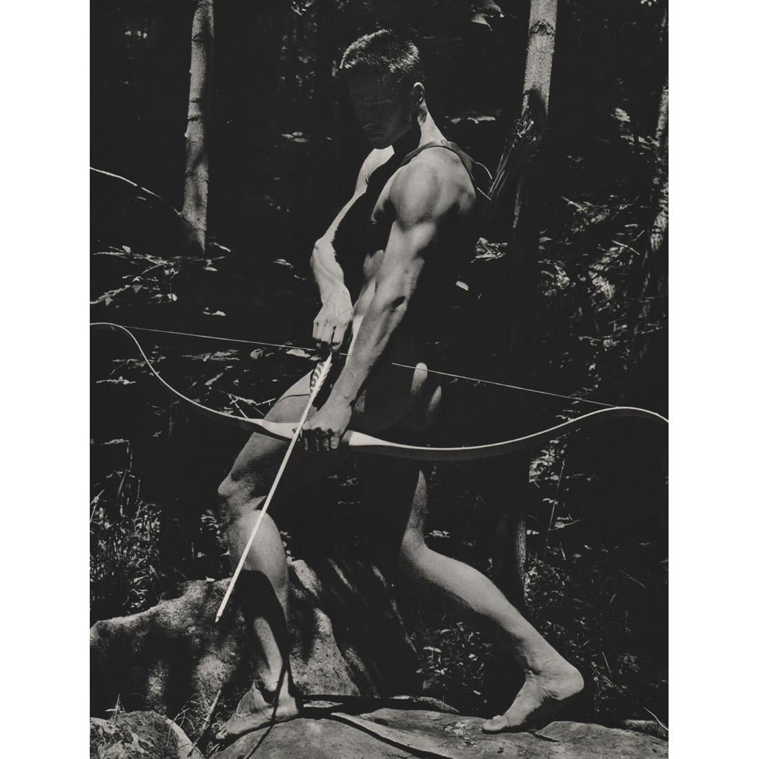 Bruce Weber - Archer - Male Nude: BRUCE WEBER (B. 1956) Archer - Male nude Sheet-fed gravure 13" x 10"