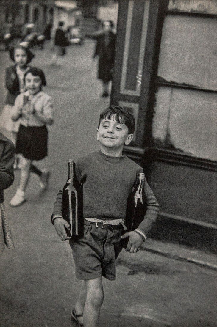 Henri Cartier-Bresson - Shopping, Rue Mouffetard, Paris (1 of 1)