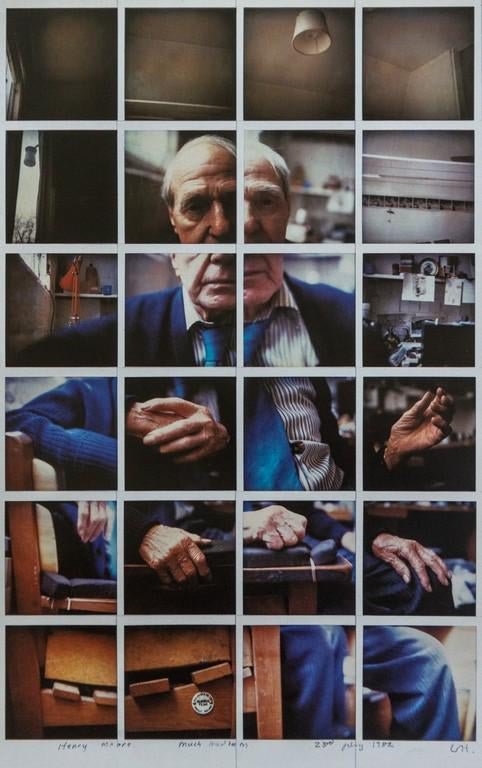 David Hockney - Henry Moore, Much Hadham, 1982: DAVID HOCKNEY (B. 1937) Henry Moore, Much Hadham, 1982 Photo-litho 6 1/2" x 10 1/2"