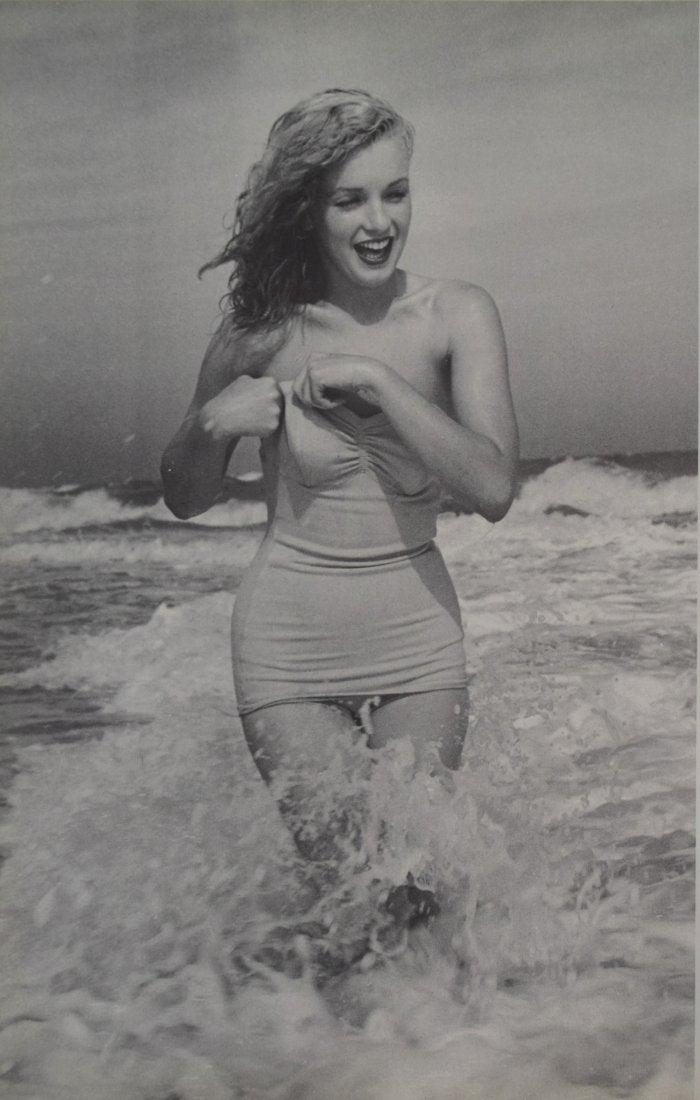 Andre de Dienes - Marilyn Monroe In Water: ANDRE DE DIENES (1913-1985) Marilyn Monroe In Water Photogravure c.1985 Printed in America 12" x 7 1/2"