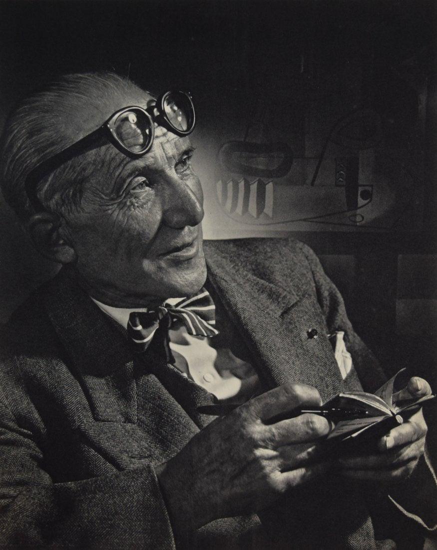 Yousuf Karsh - Le Corbusier: YOUSUF KARSH (1908-2002) Le Corbusier Sheet-fed gravure, 1959 Printed in The Netherlands 12" x 9"