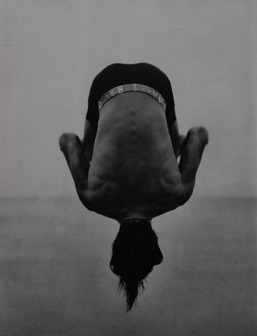 Herb Ritts - Backflip, Paradise Cove, 1987: HERB RITTS (1952-2002) Backflip, Paradise Cove, 1987 Sheet fed gravure C. 1988 Printed in Japan 14" x 11"