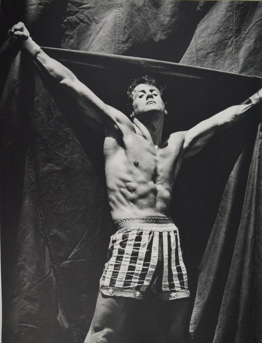 Herb Ritts - Sylvester Stallone, 1986: HERB RITTS (1952-2002) Sylvester Stallone, 1986 Sheet-Fed Gravure C. 1988 Printed in Japan 14" x 10"