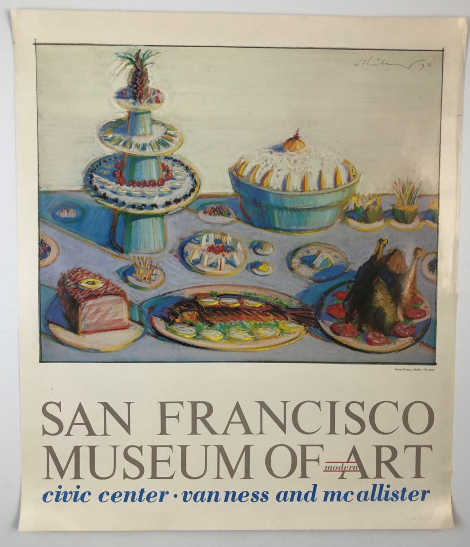Wayne Thiebaud SF Museum of Modern Art Poster (Signed) (1 of 5)