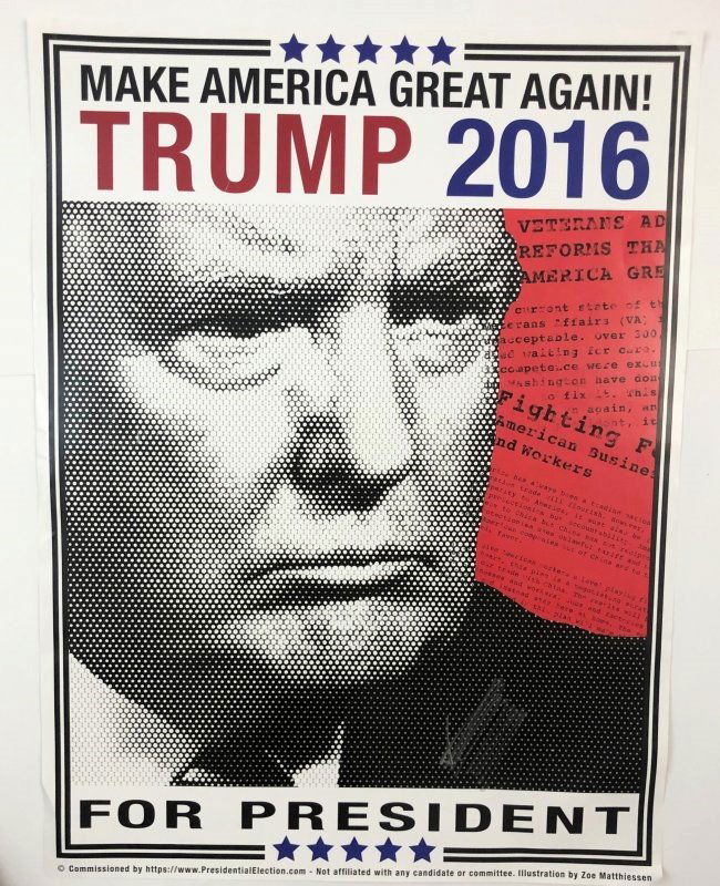 Donald Trump - Make America Great Poster 2016 (Signed) (1 of 2)