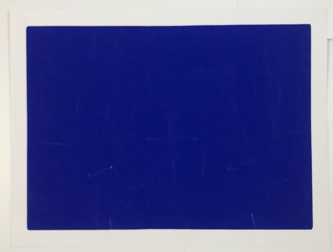 Yves Klein - Serigraph (Untitled, Blue) (1 of 3)