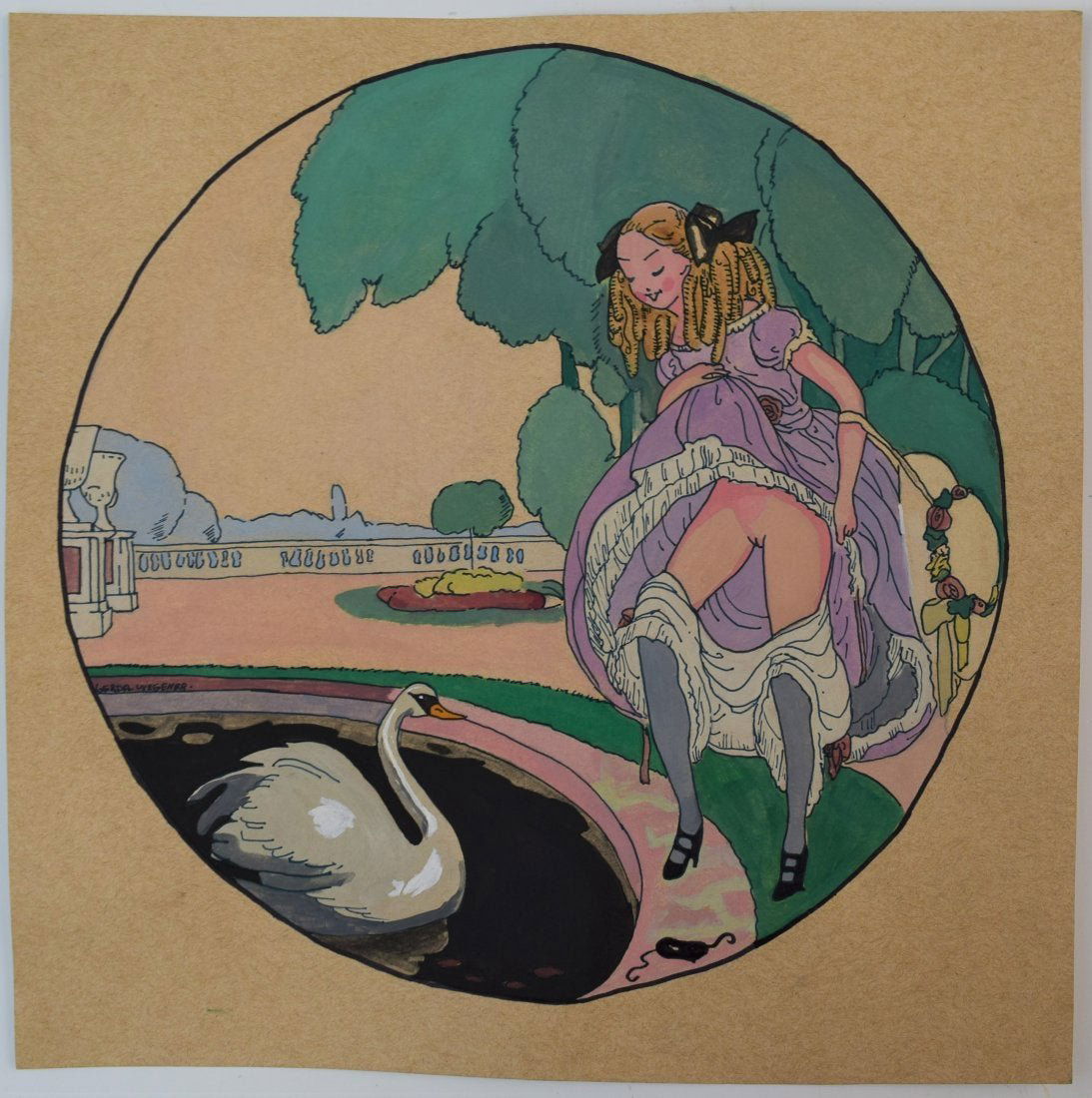 Gerda Wegener - Watercolor (Galerie Louise Leiris) (1 of 2)