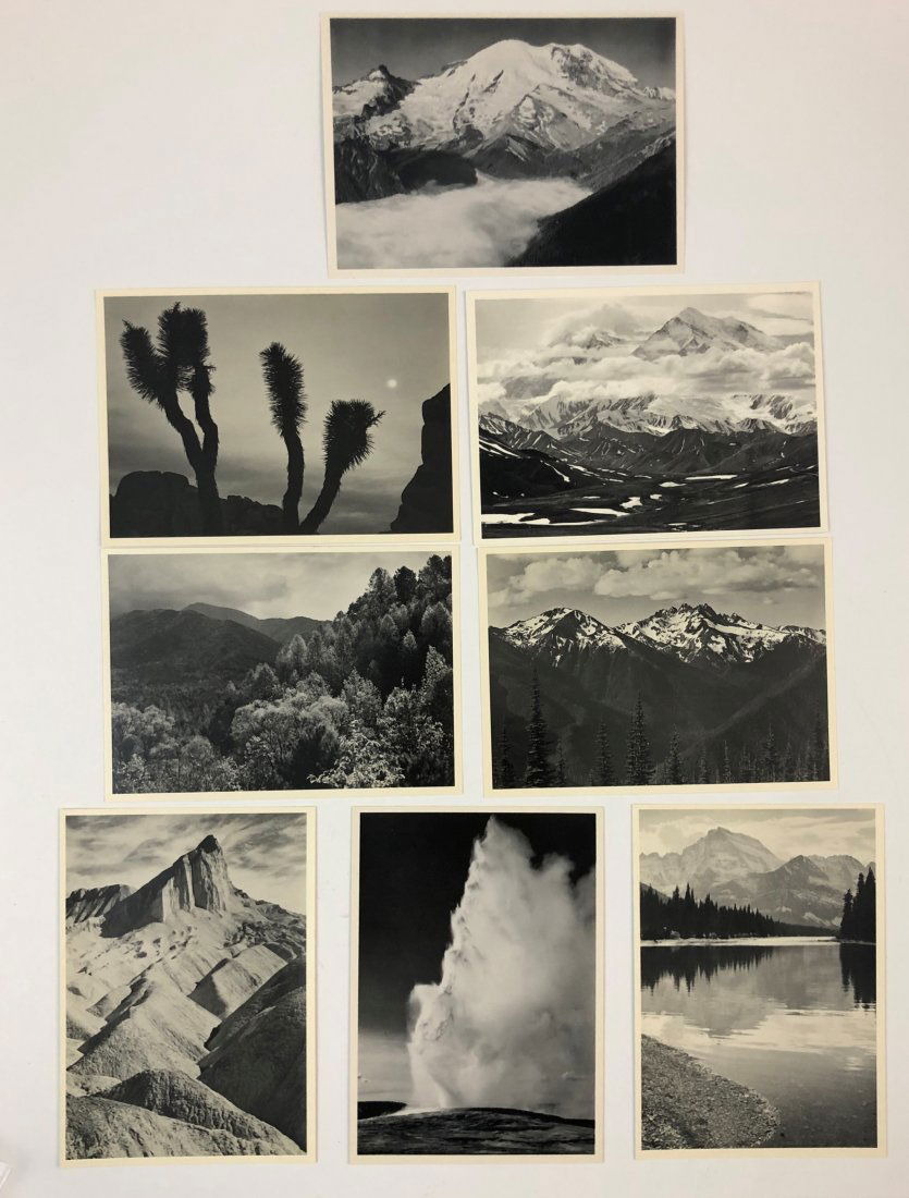 Ansel Adams Vintage Lot of 8 Photo-Litho Postcards (1 of 7)