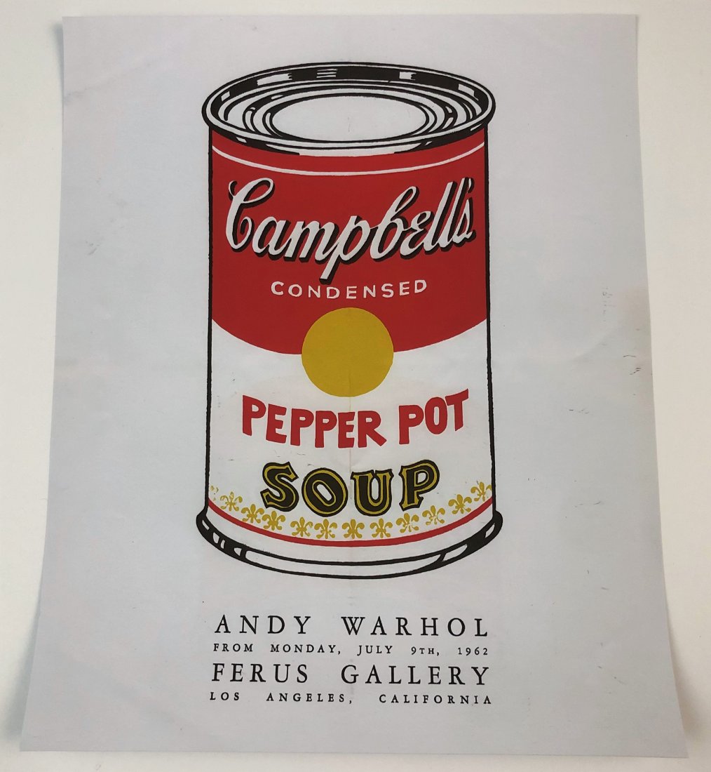Andy Warhol Ferus Gallery Pepper Pot Offset Lithograph (1 of 2)