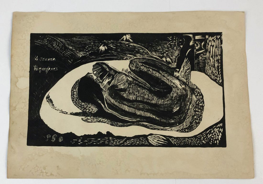 Paul Gauguin - Woodcut (Noa Noa) (1 of 2)