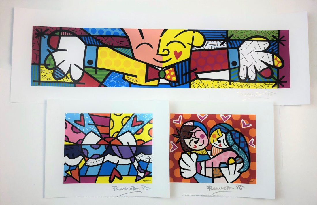 Grouping of Romero Britto Posters (Hand Signed) (1 of 7)