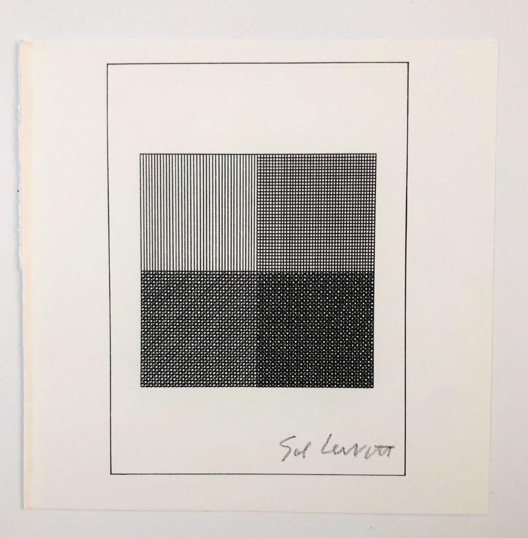 Sol Lewitt - Untitled, Geometric Lithograph (Signed) (1 of 3)