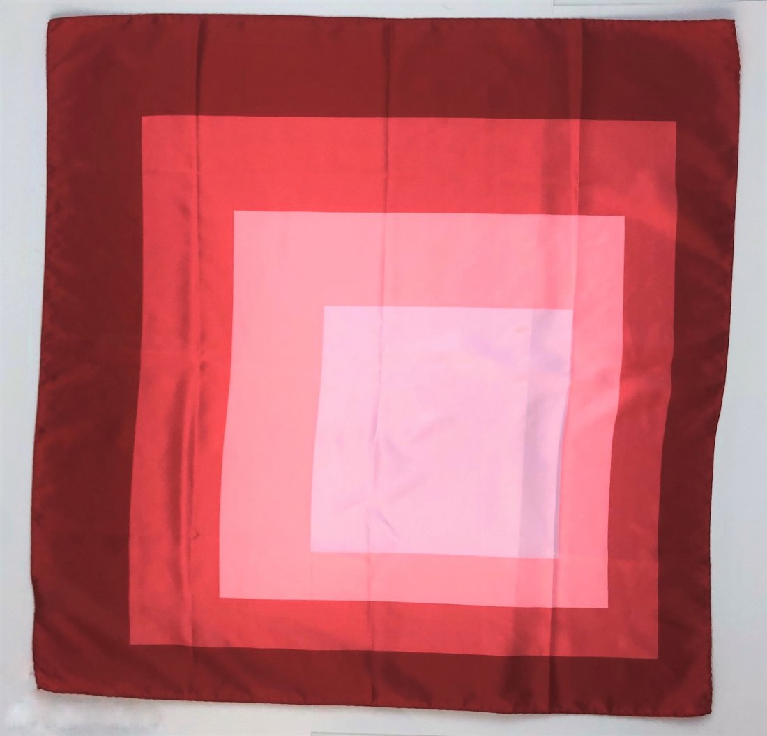 Style of Josef Albers Vintage Silk Handkerchief (1 of 2)
