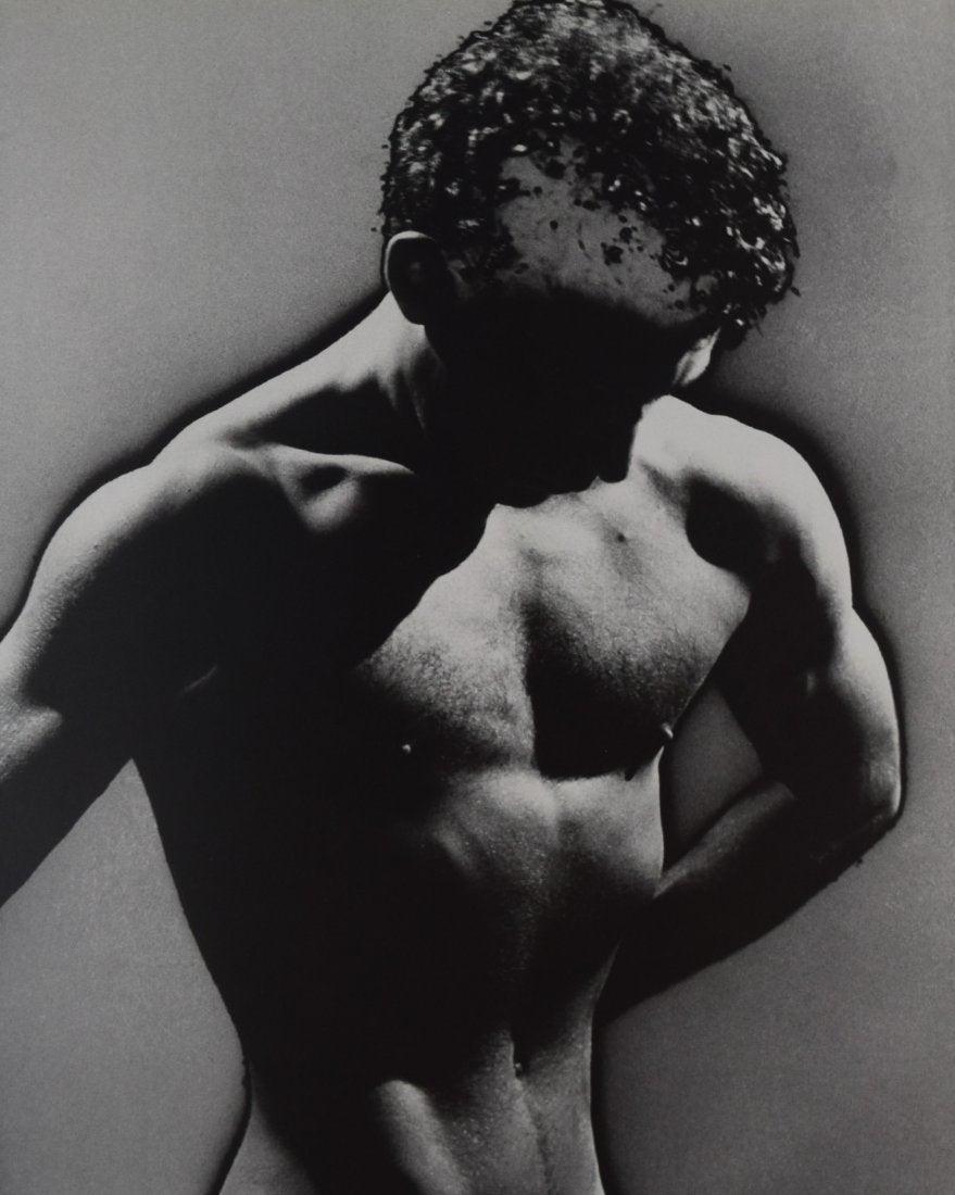 Man Ray - Male Nude (solarized front view): MAN RAY (1890-1976) Male Nude (solarized front view) Sheet-fed gravure 10 3/8" x 8 3/8"