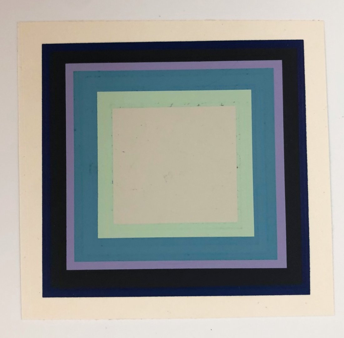Josef Albers - Homage to the Square Silkscreen 1963 (1 of 2)