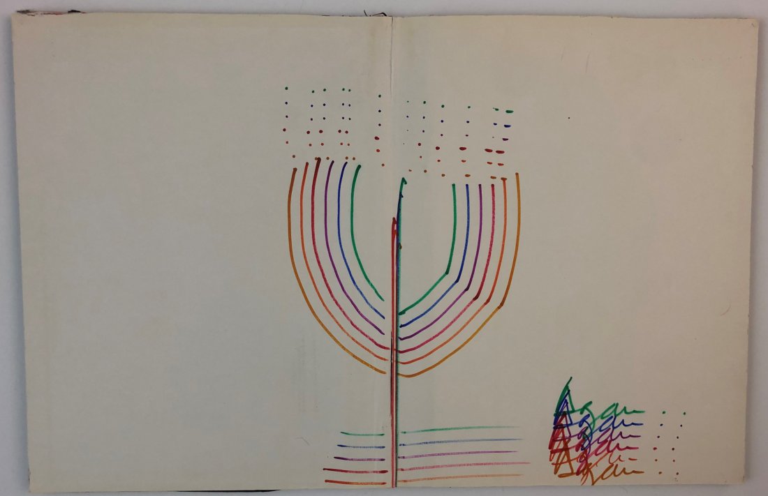 Yaacov Agam - Untitled Marker Drawing (Israeli) (1 of 4)