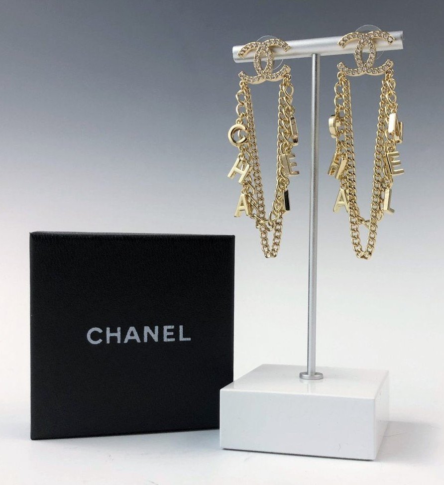 Authentic Chanel Double C Earrings (1 of 6)