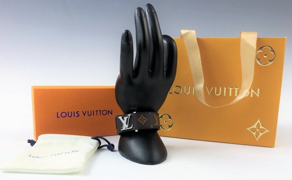Louis Vuitton Monogram Leather Bracelet (1 of 5)