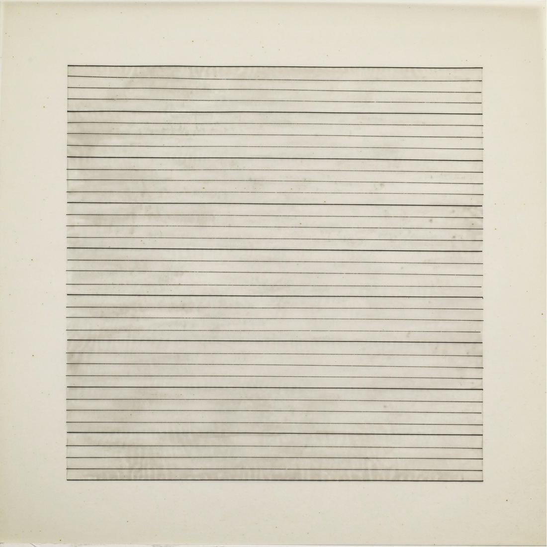 Agnes Martin - Untitled Lithograph c. 1991 (1 of 1)