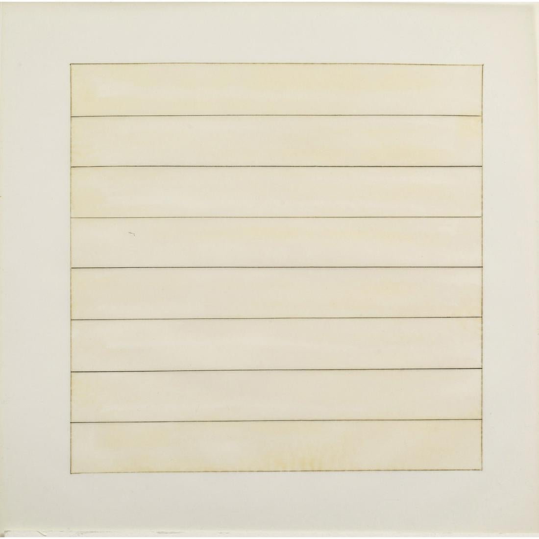 Agnes Martin - Untitled Lithograph c. 1991 (1 of 1)