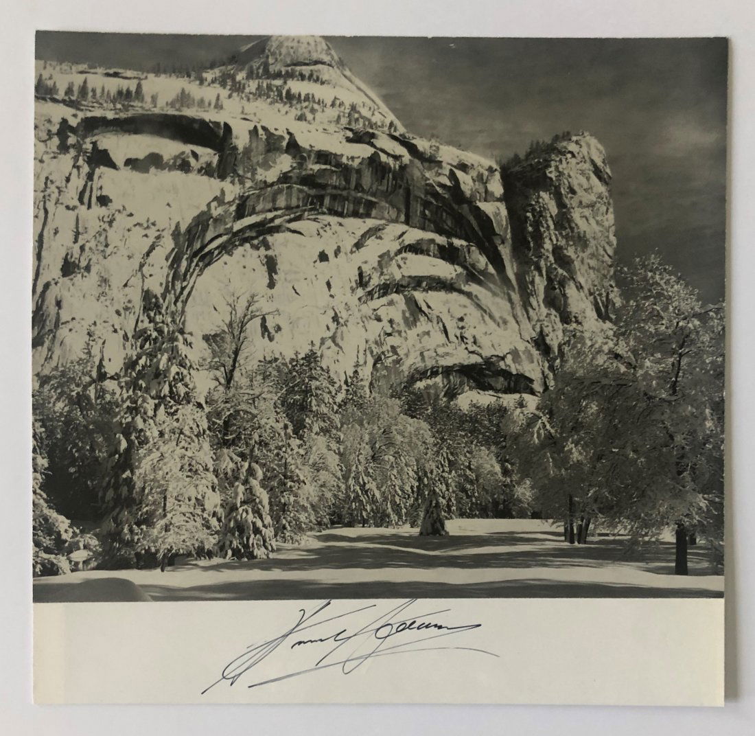 Ansel Adams - North Dome, Winter, Silver Gelatin Signed (1 of 3)