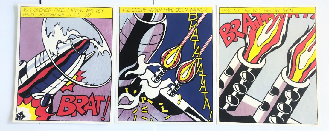 Roy Lichtenstein - As I Opened Fire, Signed (1 of 5)