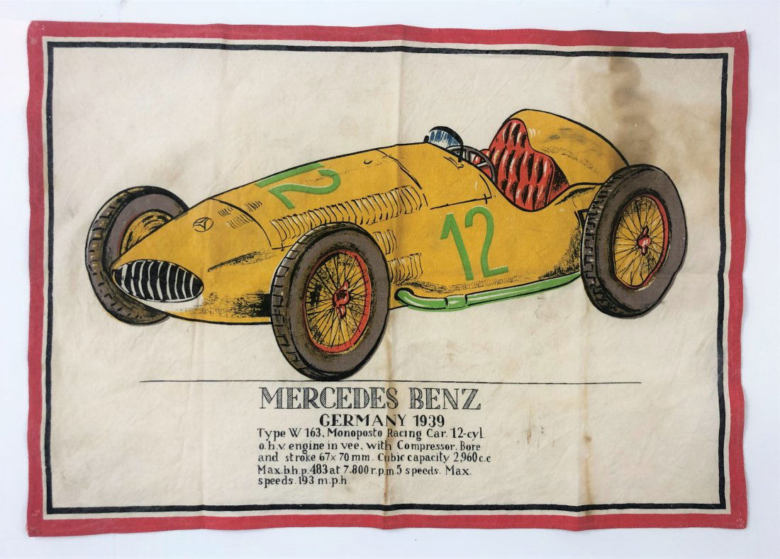 Mercedes Benz 1939 Racing Advertisement Banner (1 of 2)