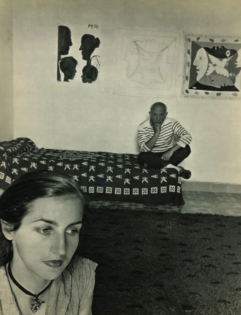 Robert Doisneau - Pablo Picasso & Francoise Gilot, 1952 (1 of 1)