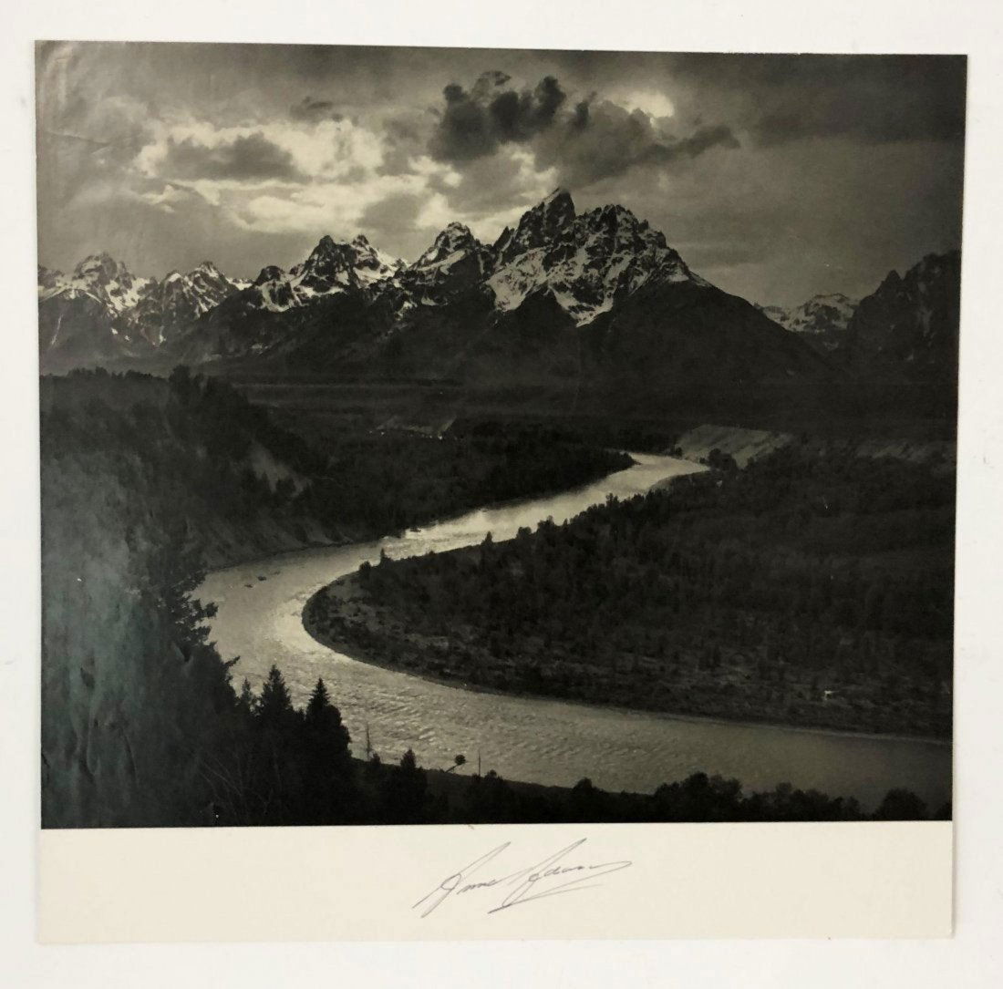 Ansel Adams Tetons & Snake River Signed Silver Gelatin (1 of 2)