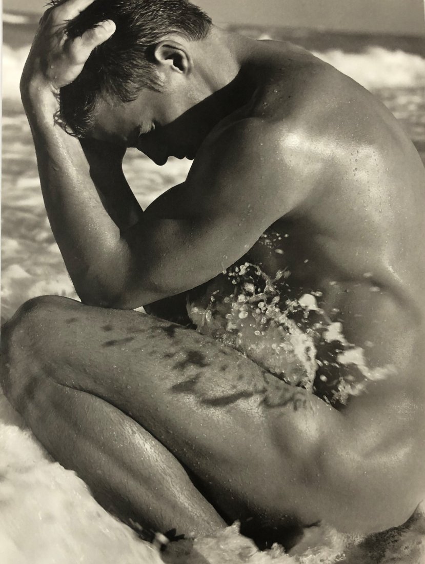 Herb Ritts - Untitled Nude VIII, Miami, 1997: HERB RITTS (1952-2002) Untitled Nude VIII, Miami, 1997 Photo-litho 14" x 10"