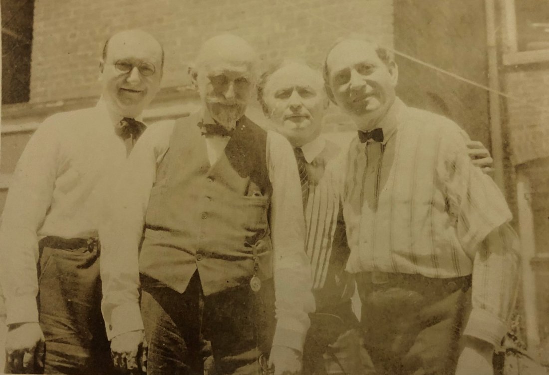 Photograph of Houdini, Ducrot, Powell, Downs, c. 1920 (1 of 1)