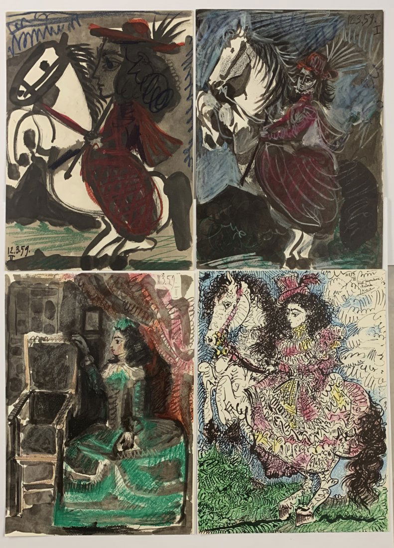 Grouping of 5 Pablo Picasso Toros y Toreros Prints 1961 (1 of 6)