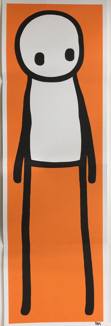 Stik - Standing Figure Offset Lithograph (Hand Signed) (1 of 2)